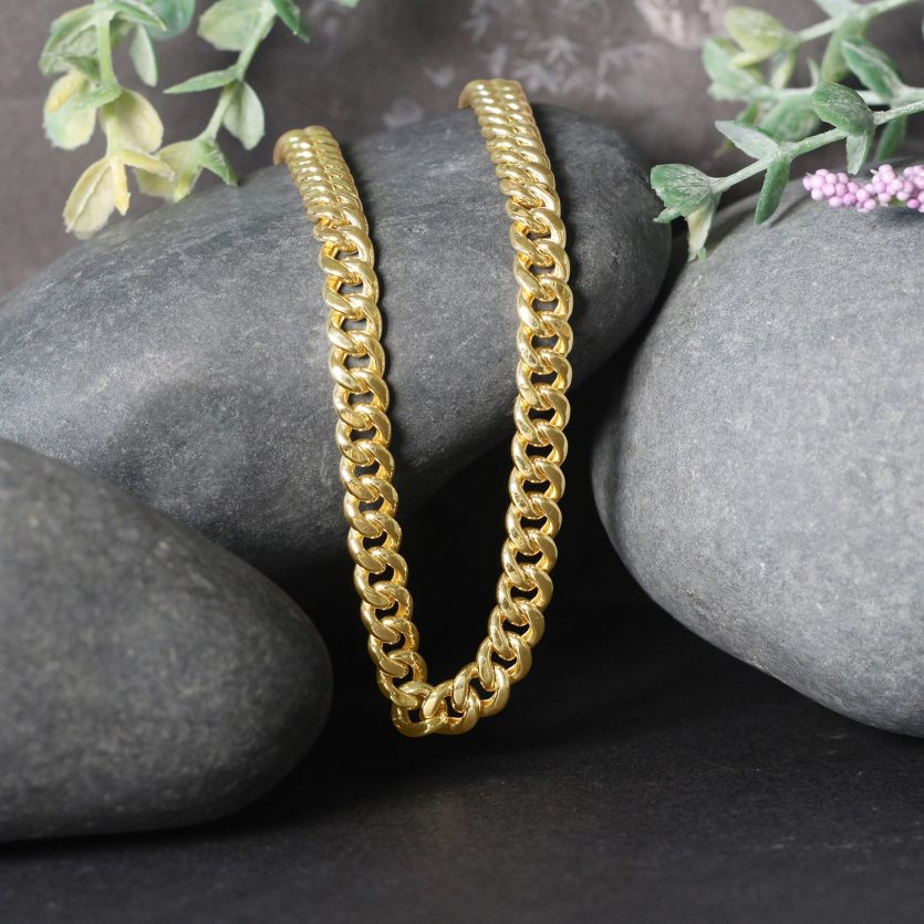 10k Yellow Gold Semi Solid Miami Cuban Chain (6.10 mm) - Image 6