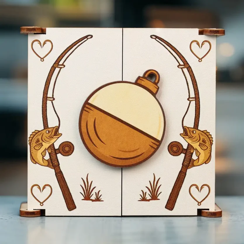 Fishing Necklace | To My Smokin’ Hot Catch | Fishing Box - Image 2