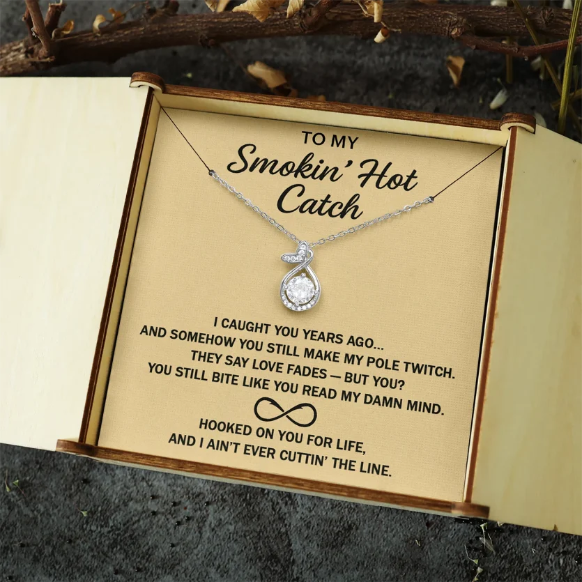 Fishing Necklace | To My Smokin’ Hot Catch | Fishing Box - Image 4