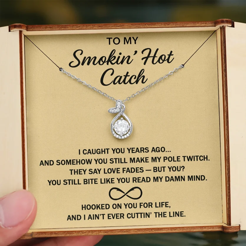 Fishing Necklace | To My Smokin’ Hot Catch | Fishing Box - Image 5
