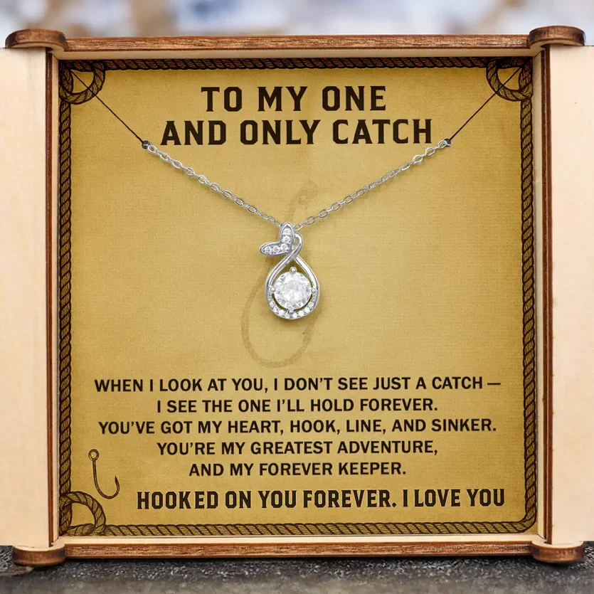 Hooked On You | Fishing Necklace | Fishing Box - Image 1